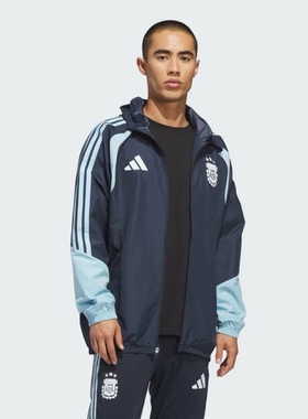 Adidas阿迪达斯男装2026春新款AFA AW JKT足球运动外套夹克JY7049