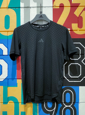 Adidas阿迪达斯短袖男子2024新款运动休闲速干透气圆领T恤 IN5622