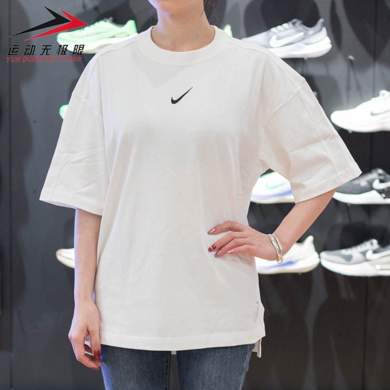 耐克女上装纯棉休闲透气短袖图片