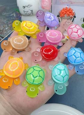 迷你树脂夜光小乌龟盲袋DIY造景装饰品桌面小女生高级感车载摆件