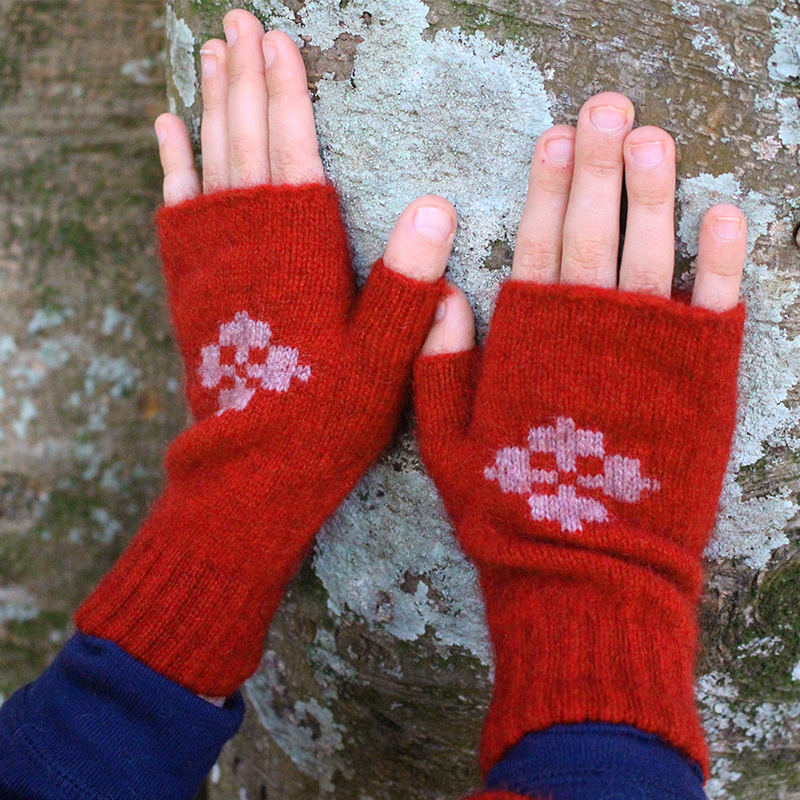 新西兰儿童写字针织手套