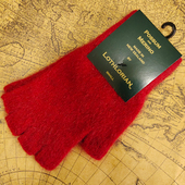 袋貂绒羊毛 新西兰Lothlorian 高贵半指英伦风 情侣针织露指手套