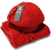 新西兰possum羊毛 英伦复古风针织帽子围巾北欧zinity贵族两件套