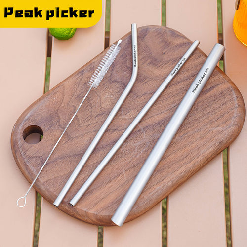 纯钛吸管轻量化便携环保珍珠奶茶