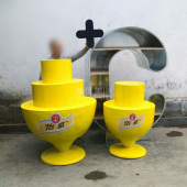 玻璃钢商场超市商品水果造型异形陈列台架展示架堆头工厂定制定做