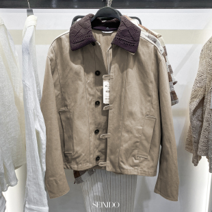 男装 款 钩针翻领夹克3046313 707工装 313 柜799 宽松外套3046 秋季