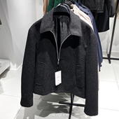 羊毛混纺夹克外套男5854255 柜799 800 男装 亮面纱线短款 秋季 新品