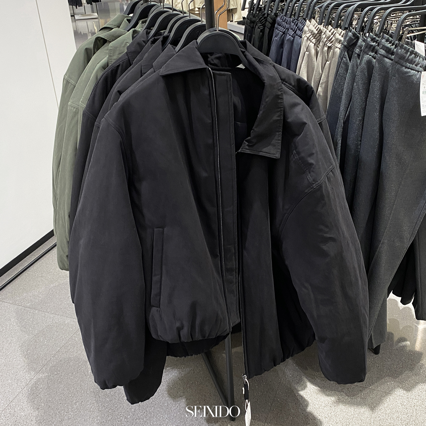 西班牙单！结构宽松棉服夹克