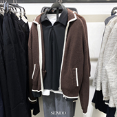 700棉毛衣外套2893 柜429 314 撞色翻领针织衫 2893314 秋冬款 男装