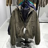 冬季 新款 男装 柜799 宽松连帽长毛绒棉服夹克厚外套男8281440 505