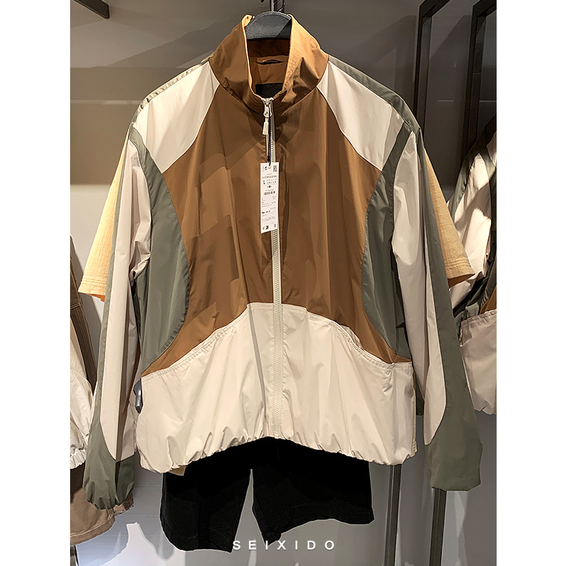 ZA立领秋季宽松科技面料夹克外套