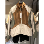 科技面料休闲拼接立领夹克外套男3918482 柜399 男装 新款 798 秋季