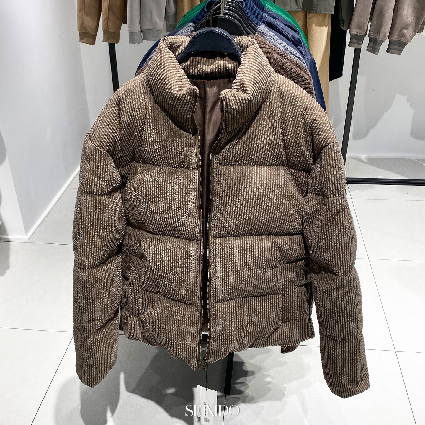 柜859！冬季新品男装宽松复古灯芯绒棉服立领夹克厚外套 3833/305,男装,夹克,淘宝优惠券,粉丝福利购,淘宝优惠卷