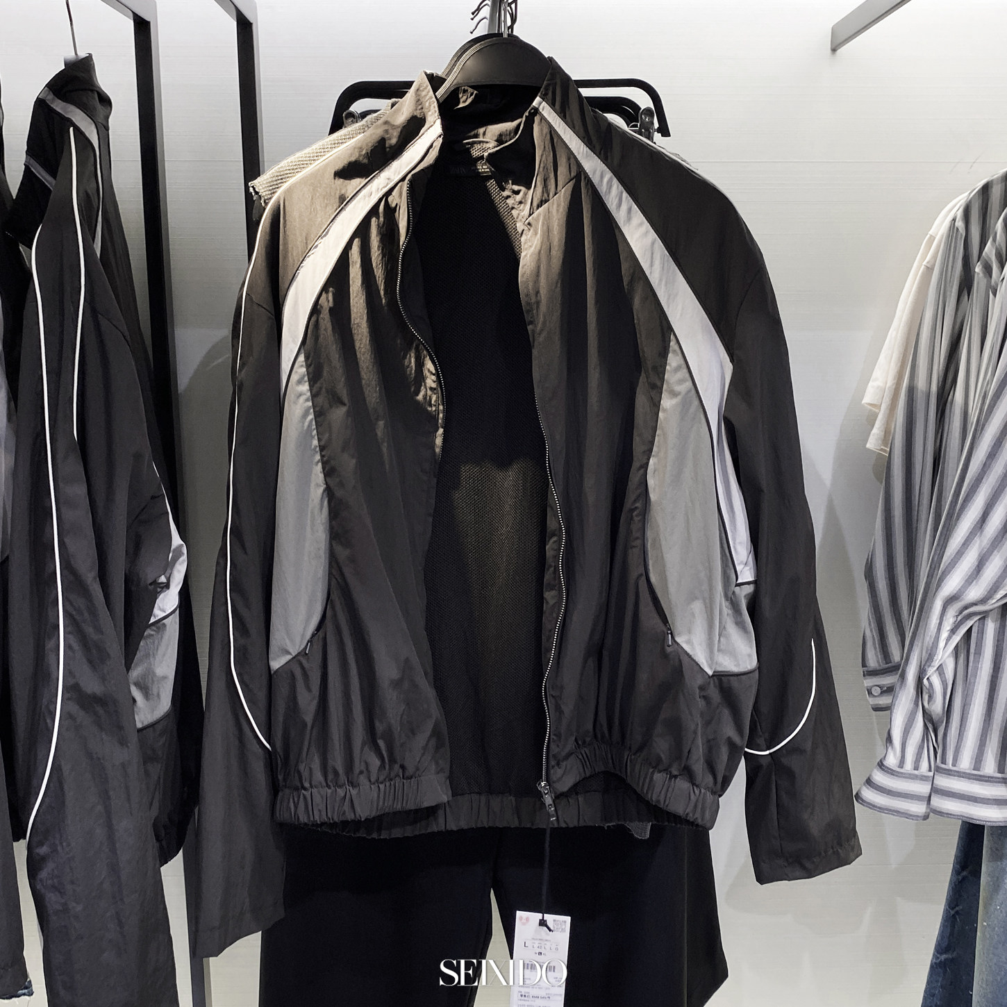 柜549！秋季新品男装撞色块拼接科技面料立领夹克外套3715404 802