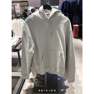 美式 男装 休闲简约加绒连帽卫衣0761330情侣可搭外套 秋冬款 柜299