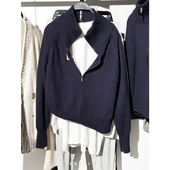 秋冬款 针织衫 男装 柜499 简约半高领毛衣2142313 401修身 2142 313