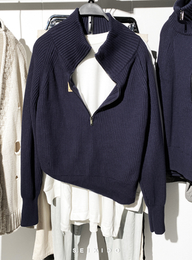 柜499！秋冬款男装简约半高领毛衣2142313 401修身针织衫2142/313