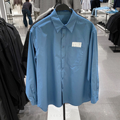 春季 简约休闲补丁长袖 新款 柜399 男装 Oversize宽松版 衬衫 7380855