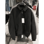 柜529 绒面翻领夹棉夹克宽松休闲棉服厚外套6318302 男装 冬季 新品