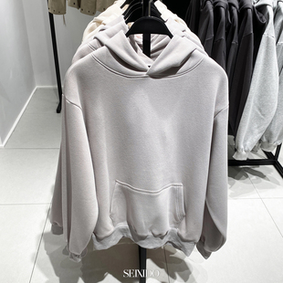 休闲连帽加绒卫衣0761370宽松外套0761 柜299 美式 男装 370 秋冬款