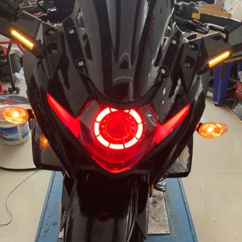 铃木GSX大灯天使眼改装恶魔眼