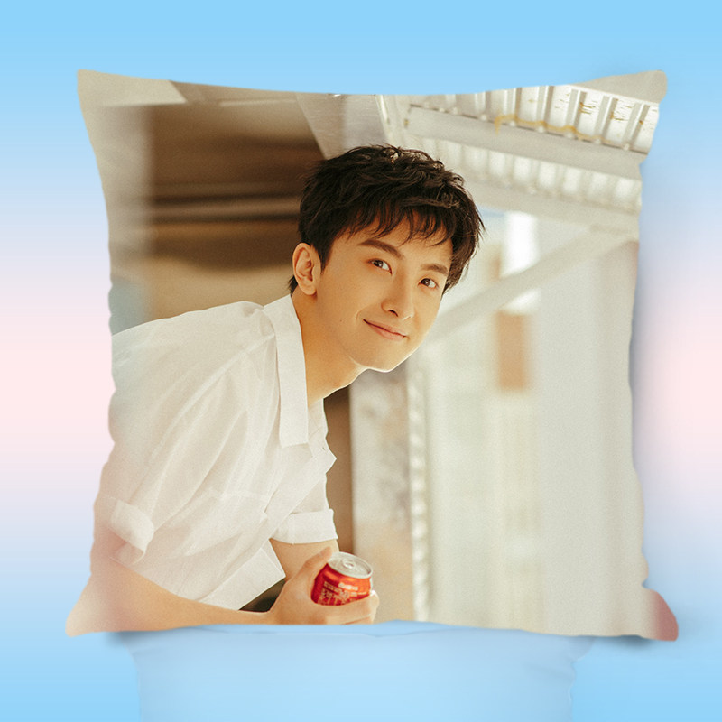 牛骏峰 抱枕头靠垫DIY来照片图片周边做抱枕节日礼物定制含枕芯。