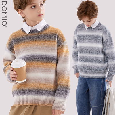 多妙屋渐变冬季男童毛衣