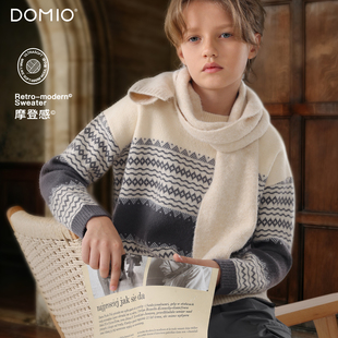 男童毛衣25秋冬新款儿童针织衫大童毛线衫青少年外套上衣男生童装