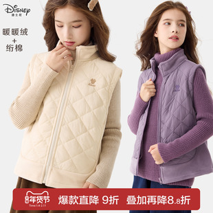 女童马甲秋冬新款儿童坎肩内搭外穿大童棉马甲洋气背心摇粒绒上衣