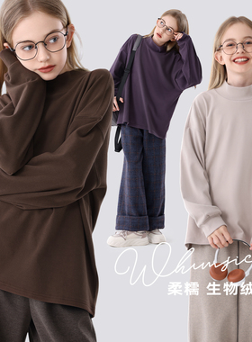 女童长袖T恤春秋新款大童上衣儿童打底衫青少年女孩宽松童装衣服