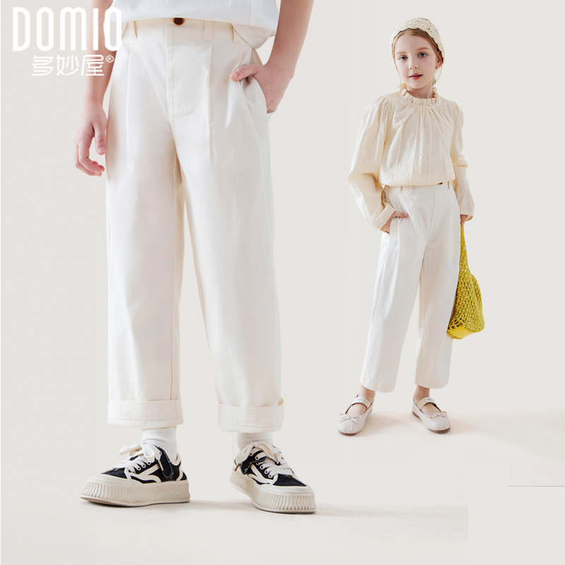 多妙屋24新款女童休闲西装裤