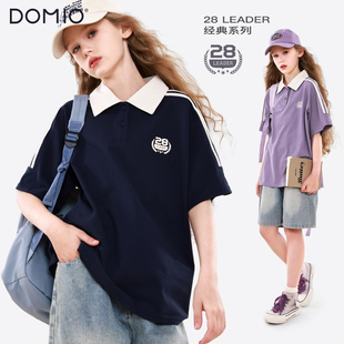 女童短袖T恤儿童夏装新款大童上衣学生运动童装青少年女孩衣服