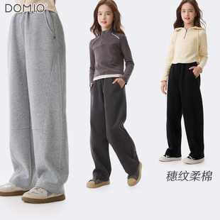 女童裤子春装2026新款儿童弯刀裤大童休闲直筒裤春秋季青少年卫裤