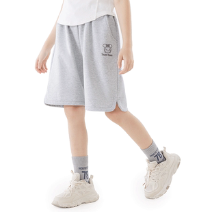 迪士尼女童短裤夏季儿童裤子2026新款大童女孩纯棉外穿五分运动裤