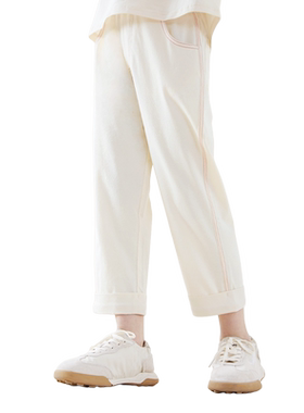 女童夏季亲子宽松直筒9分运动裤