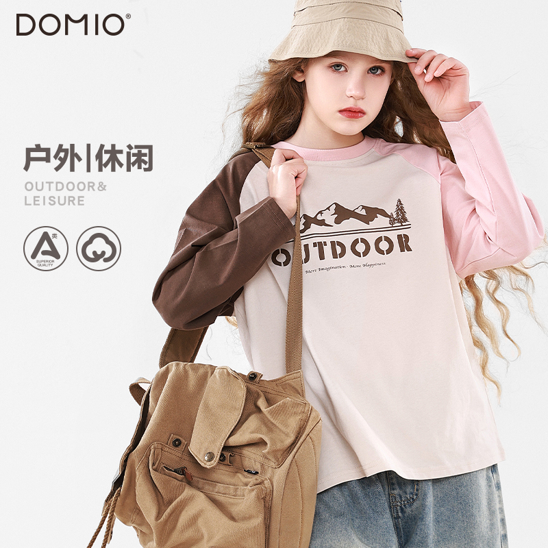 多妙屋女童长袖T恤衫户外衣服