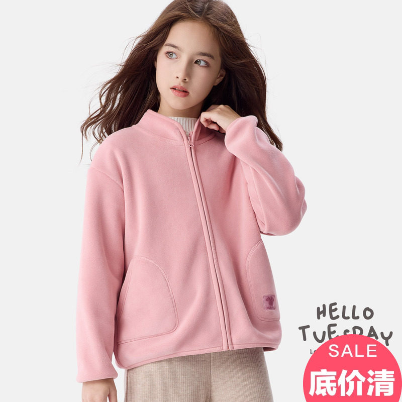 迪士尼女童外套秋冬2025新款儿童棒球服中大童摇粒绒开衫洋气上衣,童装/婴儿装/亲子装,普通外套,淘宝优惠券,粉丝福利购,淘宝优惠卷