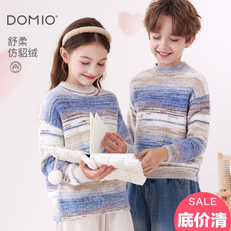 多妙屋亲子毛线衣秋冬男童毛衣