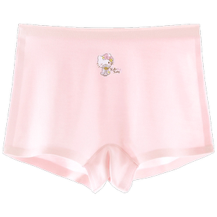 儿童内裤女童莫代尔平角裤中大童透气薄款无痕冰丝短裤A类四角裤