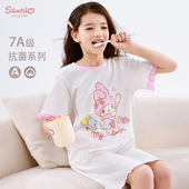 薄款 美乐蒂女童睡裙2026新款 儿童纯棉家居服中大童女孩睡衣春夏季