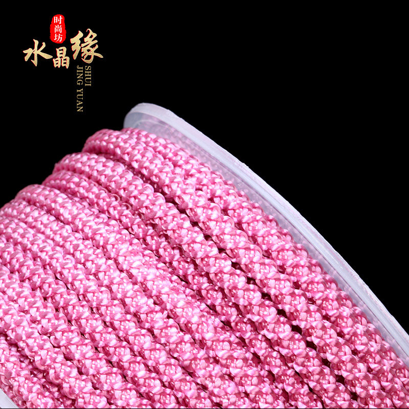 3MM PINEAPPLE ROPE FREE WEAVING HANDMADE JEWELRY LINE PINEAPPLE THREAD WEAVING NECKLACE ROPE BRACELET ROPE HIGH-GRADE JADEITE