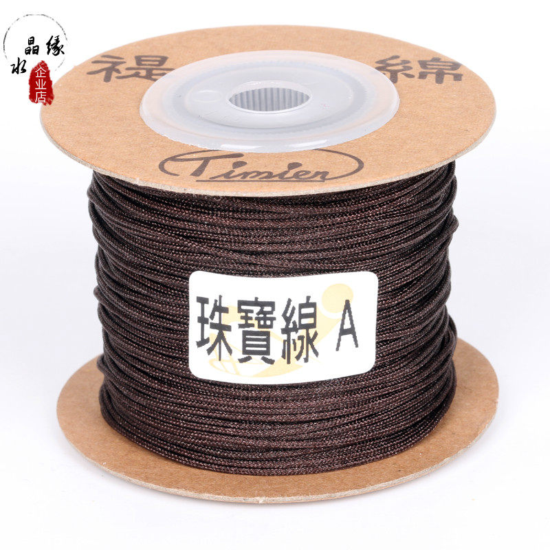 IMPORTED BUDDHA BEAD LINE COTTON LINE A JADE LINE 1MM STAR AND MOON LINE NON-ELASTIC BEADED LINE WOVEN JADE LINE PENDANT ROPE