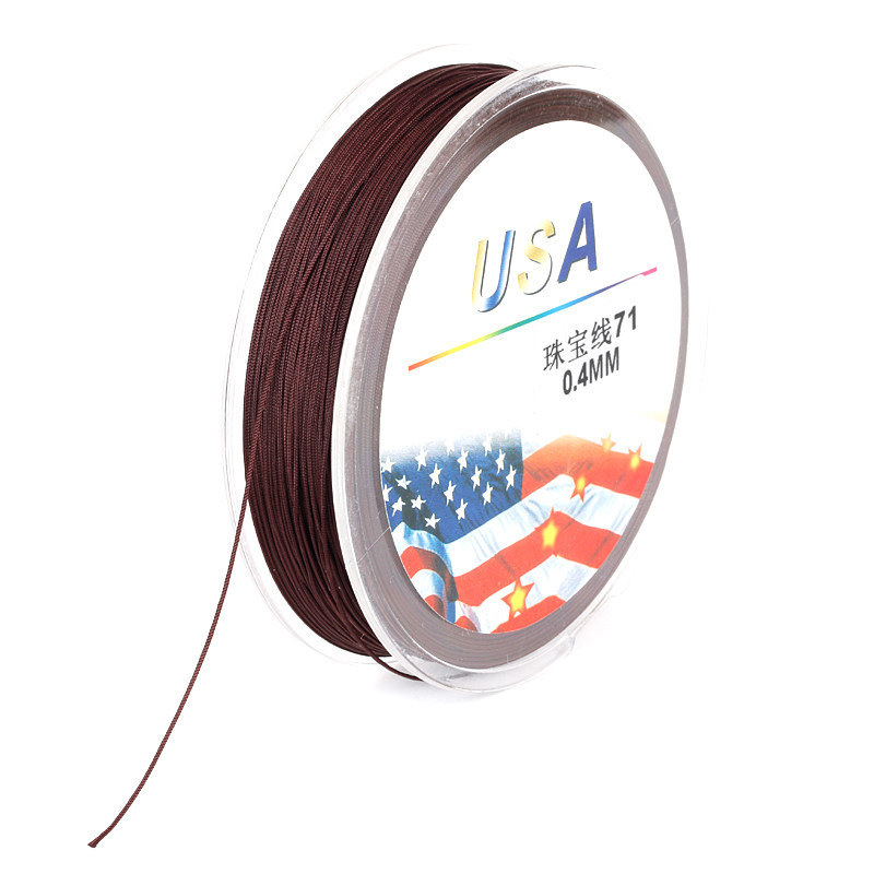NO. 71 JADE THREAD JEWELRY THREAD BRAIDED BRACELET RING WIRE HANDMADE RED STRING THIN BEADED ROPE DIY TIED PENDANT 0.4
