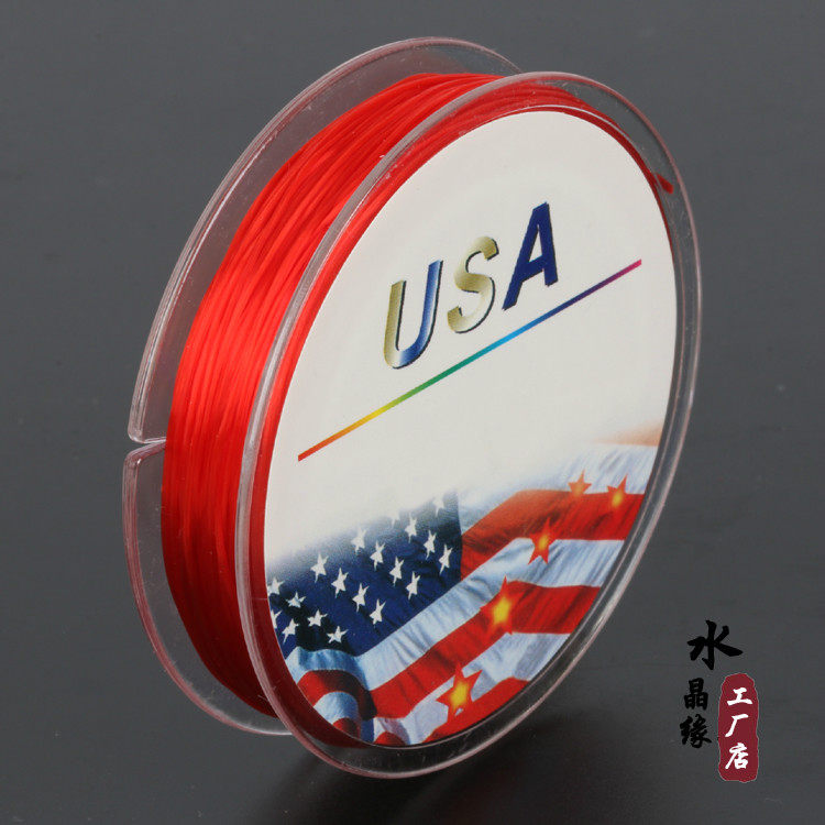 ELASTIC THREAD BRACELET RUBBER BAND BRACELET STRING BEADED TRANSPARENT THREAD TRANSPARENT CRYSTAL WIRE CORE BEADED BEAD WIRE BEADED WIRE BEADED WIRE ELASTIC
