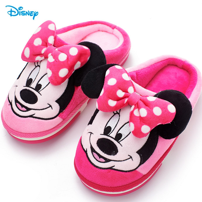 Pantoufles enfants en suède DISNEY pour hiver - semelle autre - Ref 1006517 Image 4