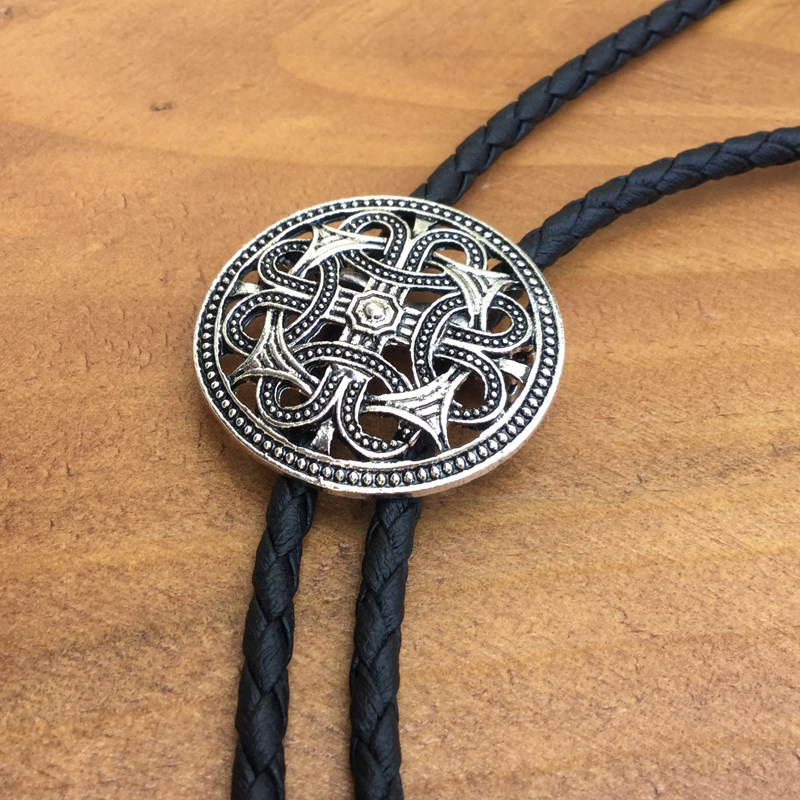 原创设计国潮连心镂空结休闲潮流波洛领带bolo tie衬衣配饰绳结