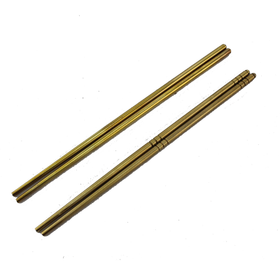 老城家用手工铜筷子实心黄铜儿童