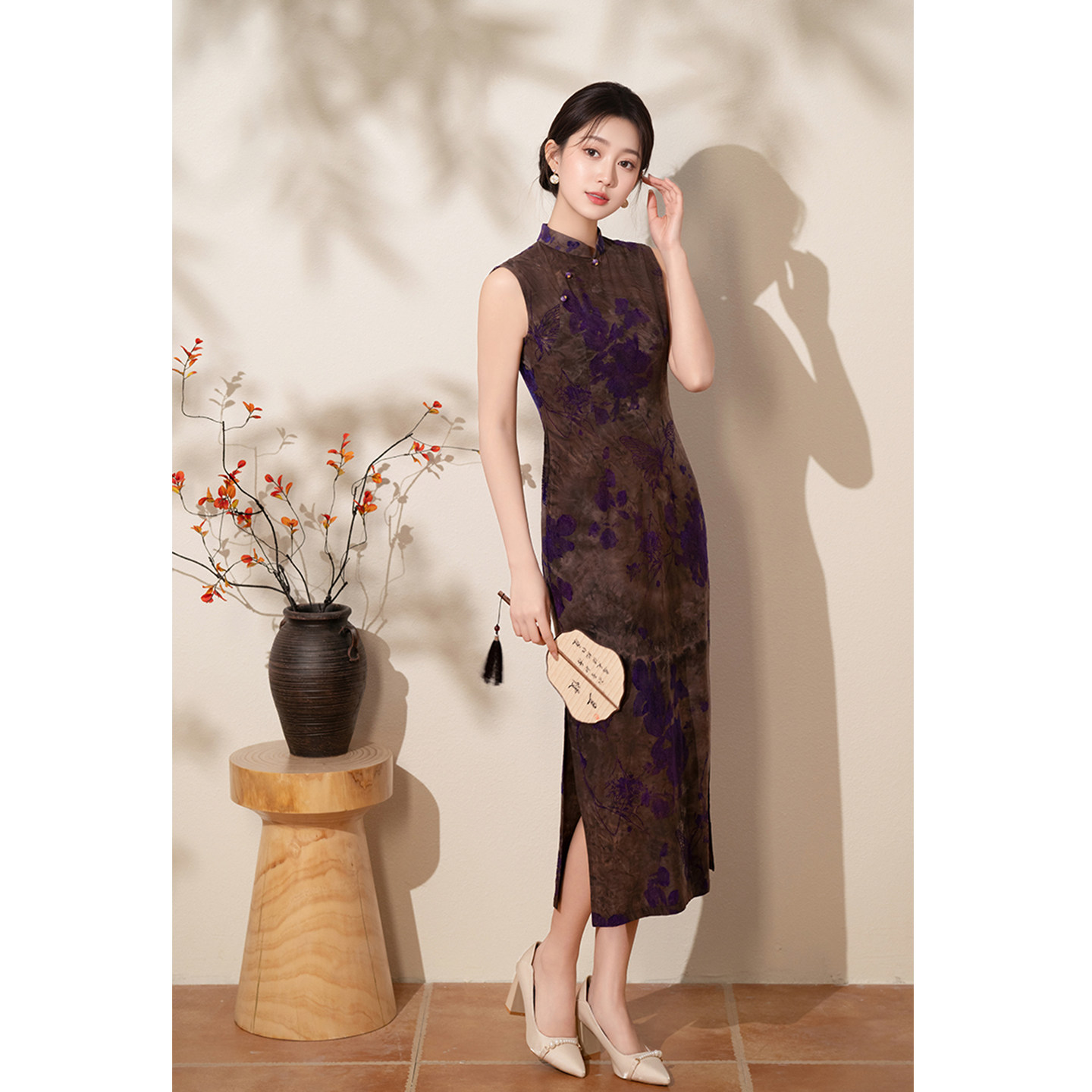 老上海改良旗袍女复古端庄大气修身显瘦日常穿改良连衣裙气质长款,女装/女士精品,旗袍,淘宝优惠券,粉丝福利购,淘宝优惠卷