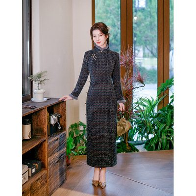 水貂绒旗袍2025新款加厚冬款