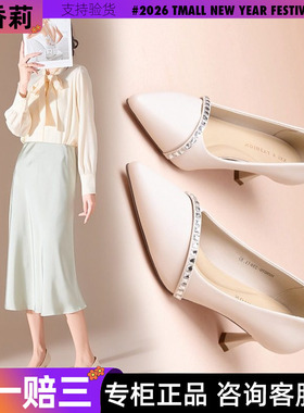 不磨脚高跟鞋女2025年新款ins风高级感时尚百搭浅口舒服女鞋29076